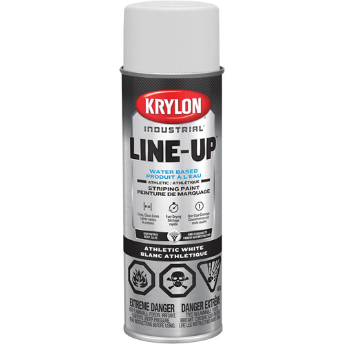Industrial LINE-UP Athletic Field Striping Aerosol Paint, White, 18 oz., Aerosol Can Nia-Chem Ltd.
