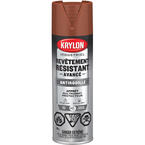 Tough Coat&reg; Advanced Paint with Rust Barrier Technology, Red Oxide Primer, Ultra-Flat, 425 g, Aerosol Can Nia-Chem Ltd.