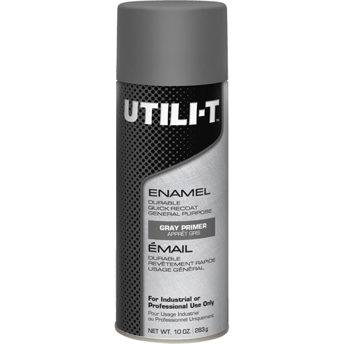 UTILI-T General Purpose Enamel Spray Paint, Grey Primer, 10 oz./283 g, Aerosol Can Nia-Chem Ltd.