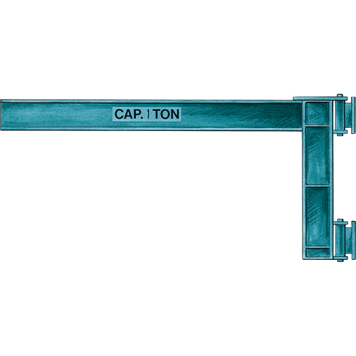 Wall Jibs, I Beam, 4-5/8" Flange Width, 2000 lbs. (1 tons) Capacity Nia-Chem Ltd.