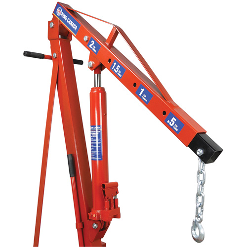 Grues d'atelier escamotables de 2 tonnes, Capacit&eacute; 4000 lb (2 tonnes) Nia-Chem Ltd.
