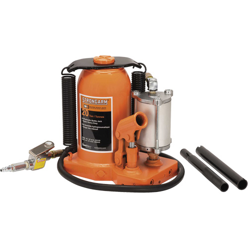 380C Bottle Jack, 20 Ton(s), Air Hydraulic, 20-5/8" Raised Height Nia-Chem Ltd.