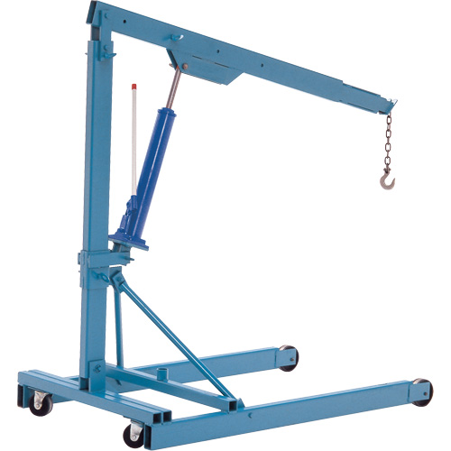 Portable Floor Cranes, 8' Lift, 2000 lbs. (1 tons), 82-1/2" Arm, 69-1/4" H Nia-Chem Ltd.