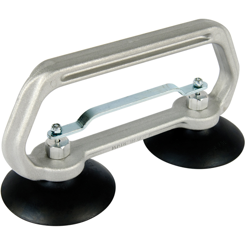 Vacuum Cups - Heavy-Duty Double Cup, 50 lbs. Capacity, 4", Pull-bar, 10" Handle Length Nia-Chem Ltd.