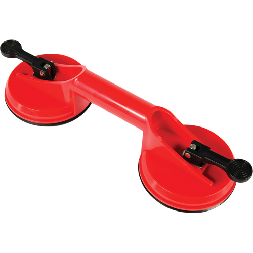 Ventouses de levage manuel - Ventouses doubles, 66 lb Capacit&eacute;, 4-5/8", Levier, 13" Longueur de la manche Nia-Chem Ltd.