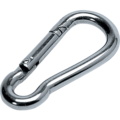 Mousqueton zingu&eacute;, 1400 lb (0,7 tonnes) Charge d'utilisation max., 1/2" Taille, 11/16" Oeil Nia-Chem Ltd.