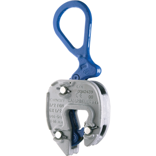 GX Lifting Clamps, 1000 lbs. (0.5 tons), 1/16" - 5/8" Jaw Opening Nia-Chem Ltd.