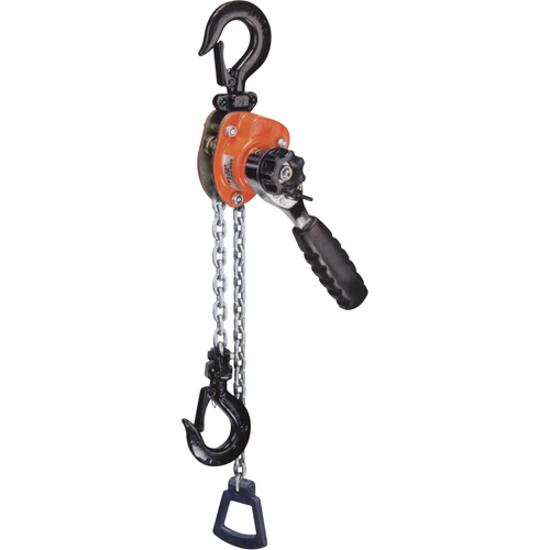 Series 602 Mini Ratchet Lever Hoist, 10' Lift, 550 lbs. (0.275 tons) Capacity, Steel Chain Nia-Chem Ltd.
