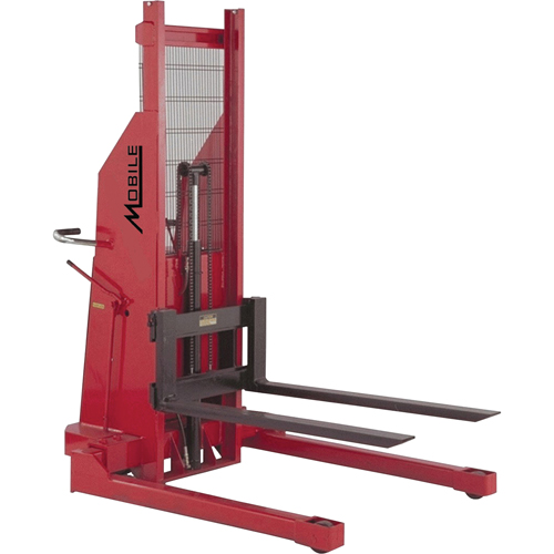 Hydraulic Stacker, Electric Operated, 1500 lbs. Capacity, 60" Max Lift Nia-Chem Ltd.