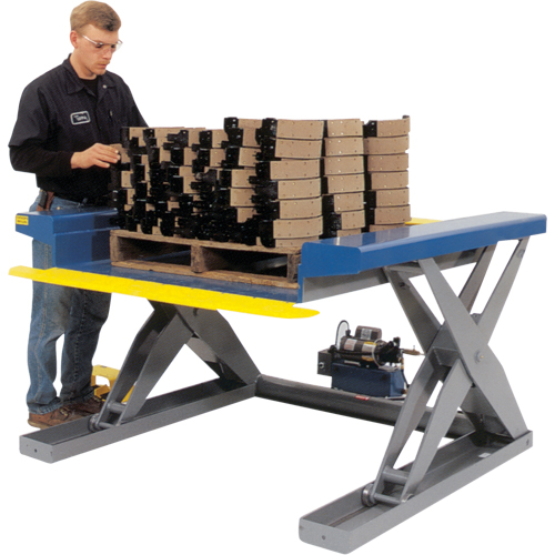 Hydraulic Floor-Height Scissor Lift Tables, Steel, 4000 lbs. Capacity Nia-Chem Ltd.