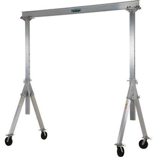 Grue mobile ajustable en aluminium, 10' lo, Capacit&eacute; 2000 lb (1 tonne) Nia-Chem Ltd.