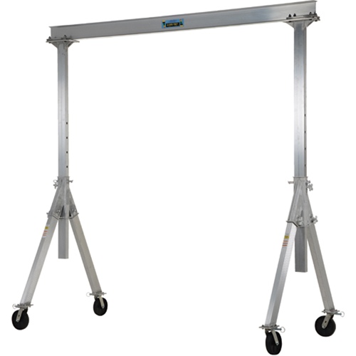 Adjustable Aluminum Gantry Crane, 12' L, 4000 lbs. (2 tons) Capacity Nia-Chem Ltd.