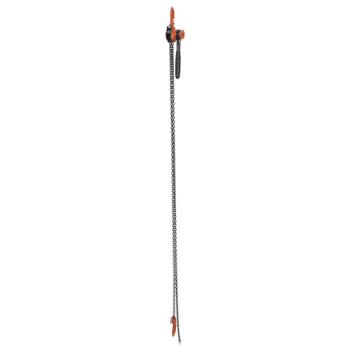 Mini palan &agrave; levier, Lev&eacute;e 10', Cabacit&eacute; 1000 lb (0,5 tonne), Chaîne en Acier Nia-Chem Ltd.