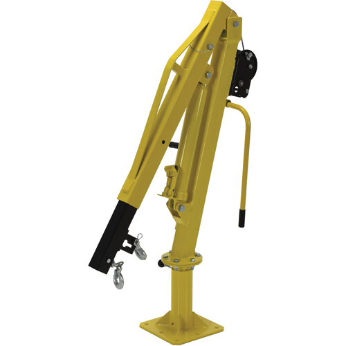 Winch Operated Truck Jib Crane, 500 lbs. (0.25 tons) Capacity, 102' Max. Clearance Nia-Chem Ltd.
