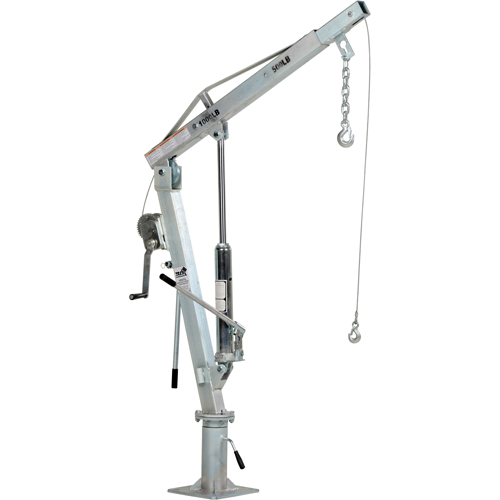 Winch Operated Truck Jib Crane, 500 lbs. (0.25 tons) Capacity, 99" Max. Clearance Nia-Chem Ltd.