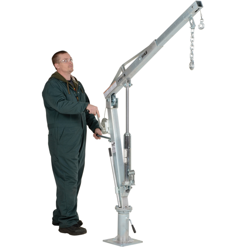 Winch Operated Truck Jib Crane, 500 lbs. (0.25 tons) Capacity, 99" Max. Clearance Nia-Chem Ltd.
