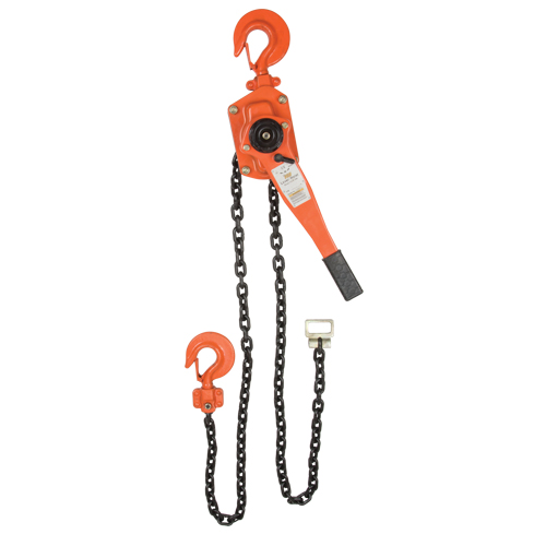 Lever Chain Hoist, 5' Lift, 6000 lbs. (3 tons) Capacity, Alloy Steel Chain Nia-Chem Ltd.