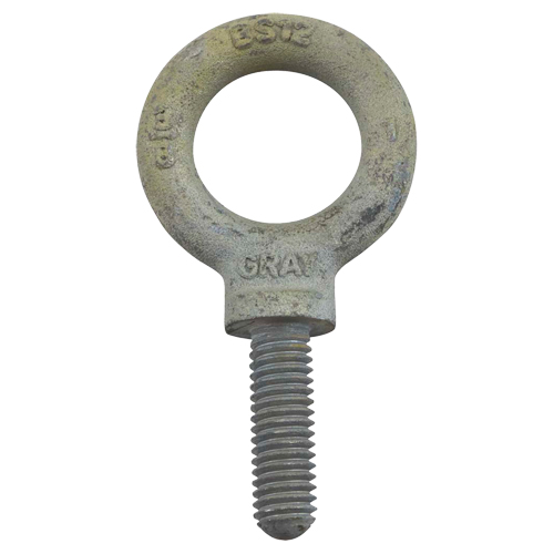 Eye Bolt, 2-13/16" Dia., 2" L, Galvanized, 7200 lbs. (3.6 tons) Capacity Nia-Chem Ltd.
