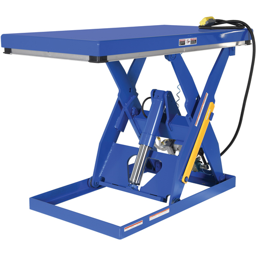 Hydraulic Scissor Lift Table, Steel, 60" L x 30" W, 3000 lbs. Cap. Nia-Chem Ltd.