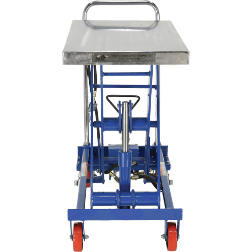 Pneumatic Hydraulic Scissor Lift Table, Steel, 32-1/2" L x 19-3/4" W, 1000 lbs. Cap. Nia-Chem Ltd.