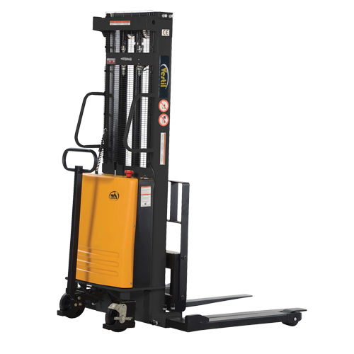 Fork Lift Stacker, Electric Operated, 2000 lbs. Capacity, 118" Max Lift Nia-Chem Ltd.