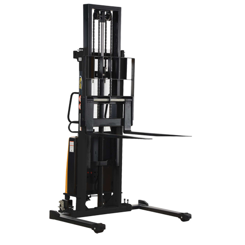 Fork Lift Stacker, Electric Operated, 2000 lbs. Capacity, 118" Max Lift Nia-Chem Ltd.