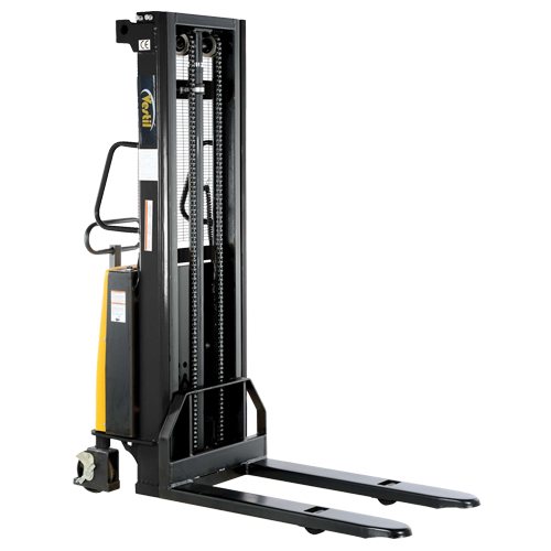 Fork Lift Stacker, Electric Operated, 2000 lbs. Capacity, 63" Max Lift Nia-Chem Ltd.