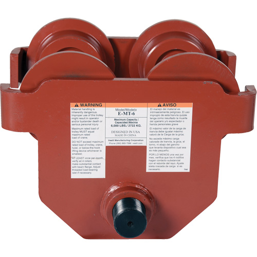 Low Profile Manual Trolley, 6000 lbs. (3 tons) Nia-Chem Ltd.