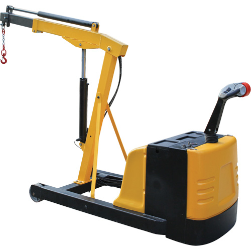 Electric Powered Floor Crane, 8.8' Lift, 1500 lbs. (0.75 tons), 44-1/4" Arm, 62-1/4" H Nia-Chem Ltd.