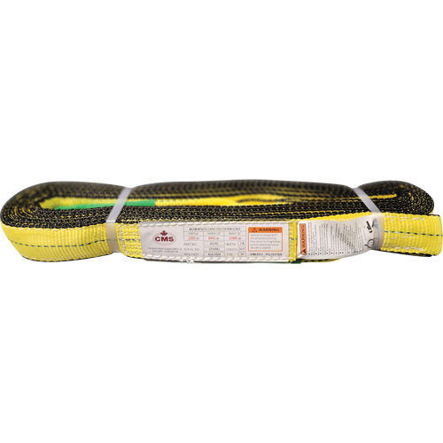 &eacute;lingue en sangle de polyester, Pli Double, Oeillets renvers&eacute;s, Type 4, 2" la x 20' lo, Capacit&eacute; verticale 6400 lb Nia-Chem Ltd.