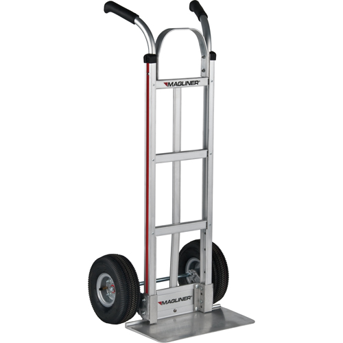 Knocked Down Hand Truck, Dual Handle, Aluminum, 48" Height, 500 lbs. Capacity Nia-Chem Ltd.