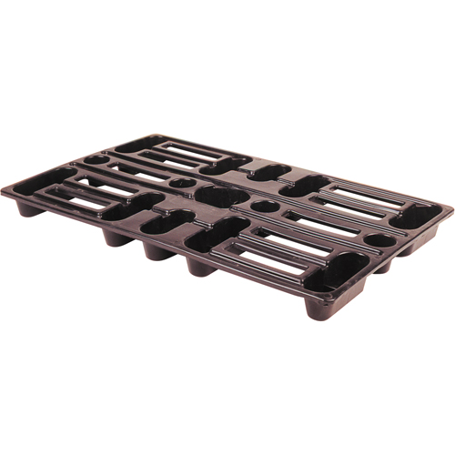 Plastic Pallets, 4-Way Entry, 24" L x 15" W x 1-1/2" H Nia-Chem Ltd.