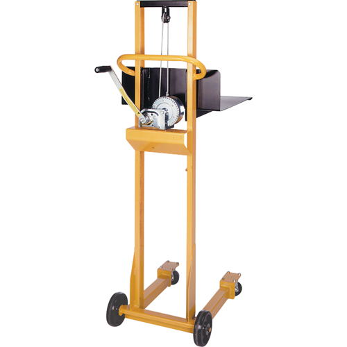 Empileur &agrave; plateforme Easy-Lift, M&eacute;canisme Treuil manuel, Capacit&eacute; de 500 lb, Levage max de 52" Nia-Chem Ltd.