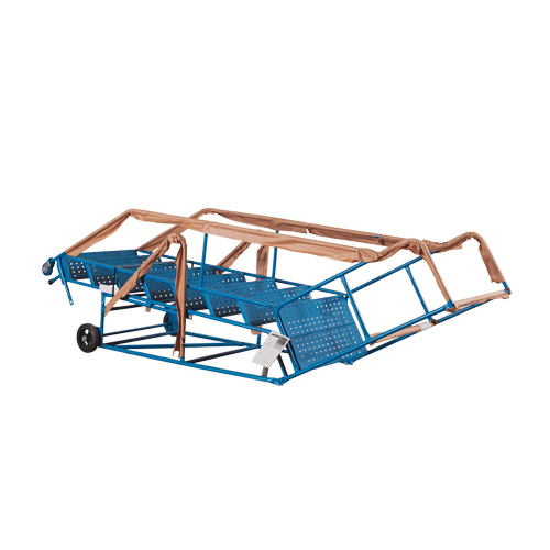 CSA-Certified Rolling Step Ladder with Locking Step, 8 Steps, 30" Step Width, 72" Platform Height, Steel Nia-Chem Ltd.