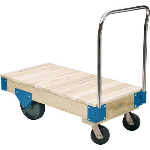 Platform Trucks - All Wood Deck Platform Trucks, 48" L x 24" W, 3000 lbs. Capacity, Nylon Casters Nia-Chem Ltd.