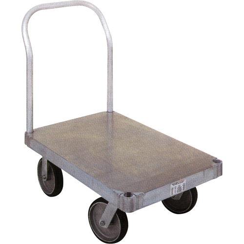 Aluminum Platform Truck, 24" W x 48" L, 2000 lbs. Cap., Rubber Wheels Nia-Chem Ltd.