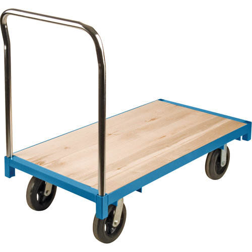 Heavy-Duty Platform Truck, 48" L x 24" W, 2000 lbs. Capacity, Rubber Casters Nia-Chem Ltd.