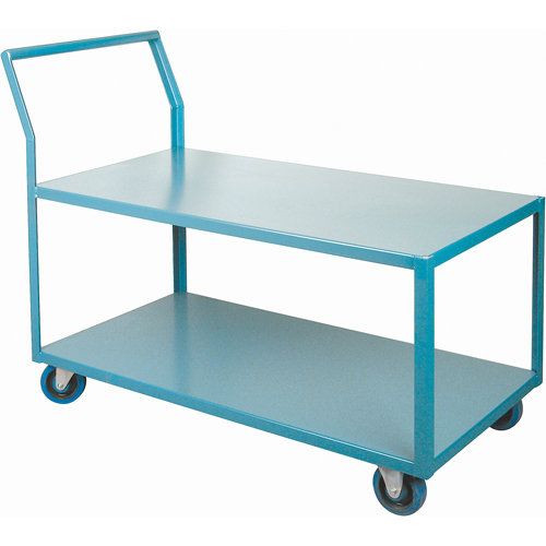 Heavy-Duty Low Profile Shop Carts, 2 Tiers, 24" W x 48" D x 40" H, 1200 lbs. Cap. Nia-Chem Ltd.