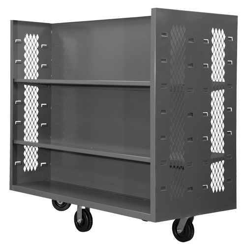 Wire Shelf Cart, Steel, 30" x 54" x 60", 1500 lbs. Capacity Nia-Chem Ltd.