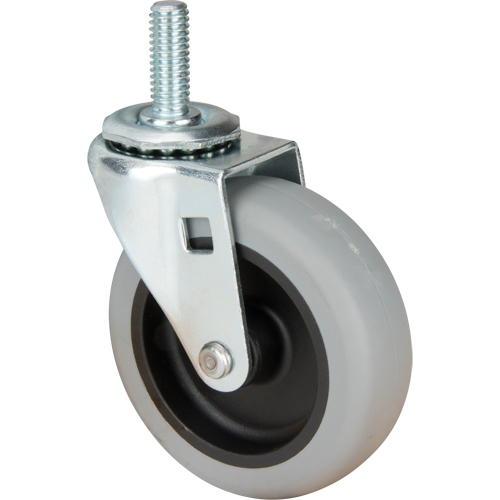 Stem Caster, Swivel, 3" (76 mm) Dia., 80 lbs. (36 kg.) Capacity Nia-Chem Ltd.