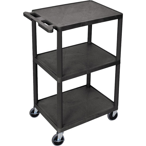 Chariot utilitaire, 3 tiers, 18" x 40" x 24", Capacit&eacute; 400 lb Nia-Chem Ltd.