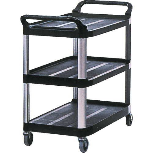 Utility Cart, 3 Tiers, 20" x 37" x 33-5/8", 300 lbs. Capacity Nia-Chem Ltd.