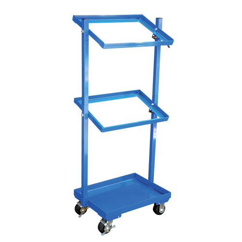 Stock Cart, Steel, 30-11/16" W x 19-1/4" D, 3 Shelves, 300 lbs. Capacity Nia-Chem Ltd.