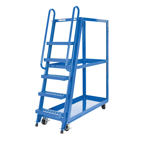 Stock Picking Cart, Steel, 21-7/8" W x 56-1/8" D, 3 Shelves, 1000 lbs. Capacity Nia-Chem Ltd.