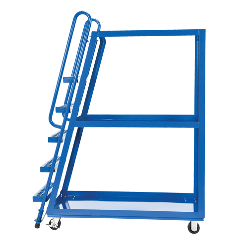 Stock Picking Cart, Steel, 21-7/8" W x 56-1/8" D, 3 Shelves, 1000 lbs. Capacity Nia-Chem Ltd.