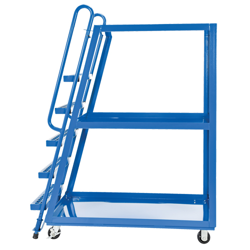 Chariot &agrave; cueillette, Acier, 27-7/8" la x 56-1/8" p, 3 tablettes, Capacit&eacute; 1000 lb Nia-Chem Ltd.