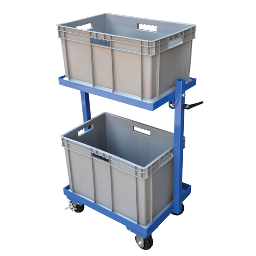 Chariot &agrave; cueillette, Acier, 30-11/16" la x 19-1/4" p, 2 tablettes, Capacit&eacute; 200 lb Nia-Chem Ltd.