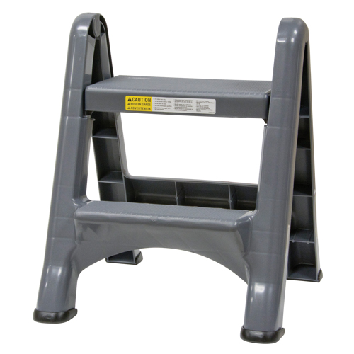 Folding Step Stool, 2 Steps, 19-1/2" x 20-1/2" x 22-3/4" High Nia-Chem Ltd.