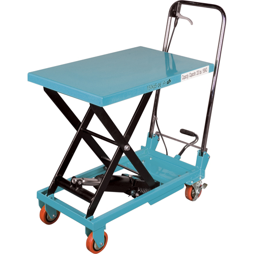 Heavy-Duty Hydraulic Scissor Lift Table, 27-1/2" L x 17-3/4" W, Steel, 330 lbs. Capacity Nia-Chem Ltd.