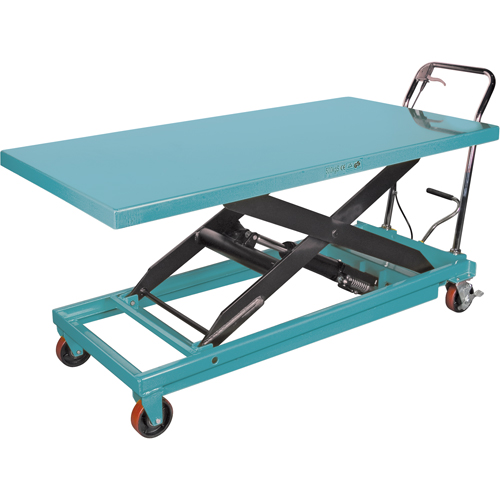 Heavy-Duty Hydraulic Scissor Lift Table, 63" L x 31-7/8" W, Steel, 1100 lbs. Capacity Nia-Chem Ltd.